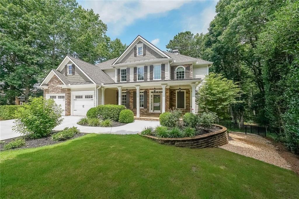 A Harrison HS stunner. Mint condition, and the best deal in Brookstone. What could be better? Priced below appraisal for a quick sale. Almost new Roof, HVAC, and Driveway so all the heavy listing is done. Beautiful Chef's Kitchen features a large island & Brkfast Bar, and top of the line SS appliances. This beauty is definitely not your cookie cutter. Separate Brkfst Area / Keeping Room with a 2nd fireplace. Open floor plan view to the Family Room. Rich Hdwd floors thorough out the main level. Inviting Sep Din Rm features an elegant coffered ceiling & plantation shutters. Oversized Master Suite and spacious secondary bedrooms. The main level Bedroom can be an in-law suite or home office. The finished terrace level features a large Fam Rm, Bdrm, Full Bath, Game Rm, and Gym. All of this in a private, culdesac setting. Perfect for the growing family & In-law suite.