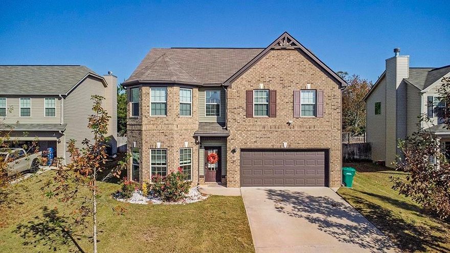 Welcome to this truly stunning and spacious residence offering 3,265 sq. ft. of luxurious living, perfectly positioned in a quiet neighborhood on a fenced cul-de-sac lot. This home effortlessly combines exceptional curb appeal with elegant interior design for the ultimate modern family lifestyle, featuring 5 Bedrooms and 3 Bathrooms with generously sized rooms throughout. The inviting Open Floor Plan ensures the distinct Living Room and Family Room flow seamlessly together, ideal for entertaining and daily family life, complemented by a cozy Fireplace/Chimney in the main space for chilly evenings. The home boasts a large Gourmet Kitchen with a dedicated Breakfast Eating Area for bright, casual dining. The extra spacious Master Suite is a true retreat, featuring a dedicated seating or entertainment area within the room. Throughout the main living spaces, you'll find beautiful laminate hardwood flooring, with soft carpeting reserved only for the bedrooms. Its exterior presents an elegant, durable all-brick front elevation for timeless appeal, all set against a fully fenced backyard perfect for children and pets to play safely. This residence offers the perfect balance of tranquility, privacy and convenience. It enjoys an excellent location, placing you near a major shopping centers and offering easy access to interstate. This property is sold "as is" by Motivated Sellers. A must see! This one won't last long.