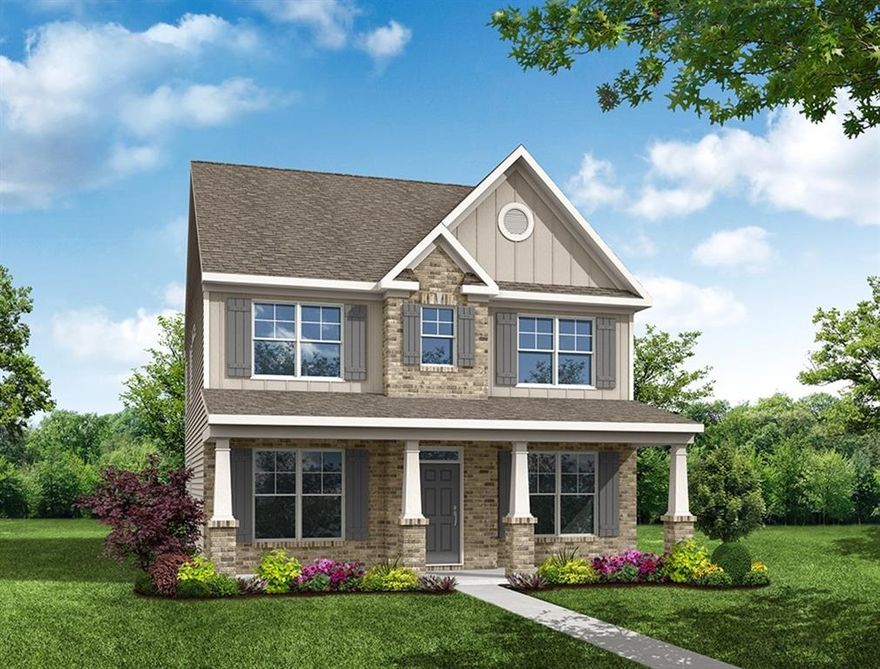 Ready in December 2025. Welcome to homesite 41 featuring our Abbeyville floorplan located in the highly desirable neighborhood of Marble Tree in Ball Ground. This spacious 4 bedroom, 4 bathroom plus bonus room home combines modern elegance with thoughtful design, making it the perfect retreat for comfortable family living. Conveniently located on the main level the guest bedroom is perfect for visitors, accompanied with full bath for added comfort. A dedicated office space on the main level floor provides a quiet sunlit area for work or study. The heart of the home is a gourmet kitchen featuring top of the line finishes including quartz countertops stainless steel appliances custom cabinetry and a large island ideal for casual dining. The second floor has 3 extra bedrooms including a luxurious owners suite with a spa inspired en-suite bathroom that boasts a luxury shower perfect for unwinding at the end of the day. 2 additional bedrooms share a well appointed full bath & 3rd floor features an oversized bonus room with bathroom. This home is located on a lot that backs up to natural area. Up to $6000 in closing costs with preferred lender.