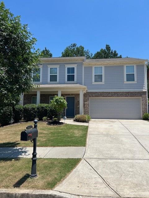 Light, cheerful, freshly painted, new carpet, and well-maintained home in a wonderful Swim/Tennis community near top-rated schools in Sugar Hill. This home boasts a welcoming open floor plan on the main level with both hardwood floors and carpet. The separate formal dining room could also be used as a flex room, office, etc. The kitchen has stained cabinets, stainless steel appliances, pantry, and granite countertops and an eat-in kitchen that has an open view into the family room. The private fenced-in backyard has a patio that is perfect for grilling, entertaining or simply relaxing with family/friends. Upstairs is an oversized Master Suite with a walk-in closet and Master Bath with a separate tub/shower and dual vanity. The 3 additional upstairs bedrooms are a nice size with great closet space. The upstairs also boasts a loft that could be used as a media room/family room/play area. The two full bathrooms and a walk-in Laundry Room complete the upstairs. The layout of the home is very convenient! In addition to the two-car garage, there is additional space in the driveway for guests to park. This wonderful home is located in a great community with a beautiful clubhouse, swimming pool, tennis courts and even a playground. It is also very close to great shopping and restaurants (Mall of Georgia & downtown Sugar Hill), concerts (The Bowl at Sugar Hill), boating, fishing and swimming at Lake Lanier, and so much more! Schedule an appointment to view today; you won't be disappointed!