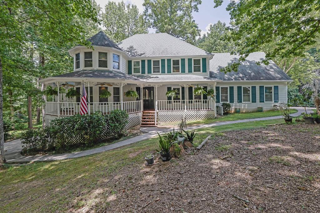Charming Victorian Retreat on Expansive Corner Lot with Private Lake Access
Welcome to this beautifully maintained 3-bedroom, 2.5-bath Victorian-style home nestled on a spacious corner lot, offering the perfect blend of classic charm and modern updates. Step onto the picturesque front porch and into a freshly painted interior where timeless character meets contemporary comfort.
The updated kitchen features sleek stainless-steel appliances, stylish countertops, and a striking backsplash—ideal for both everyday living and entertaining as it seamlessly integrates into both the dining and family rooms. A cozy fireplace and beautiful vista out over the scenic backyard make the family room the ideal place to kick back and relax. The second level offers a significantly oversized master bedroom complete with walk-in closet, ensuite bath and double vanity. A beautiful bonus room sits just off the master while also offering separate access via a rear stairwell off the family room. A flooring allowance will also be available with a strong offer, allowing you to customize the space to your taste.
The partially finished basement offers even more flexibility, including a space perfect for a home gym or rec room, while also boasting a walk-out and additional garage space beyond that of the full 2 car garage on the other side of the home. This space further provides the perfect place for additional storage or workbench.
Enjoy seamless indoor-outdoor living with a sprawling, rocking chair front porch and expansive back deck—perfect for morning coffee or evening gatherings. The huge, flat backyard offers privacy, space to roam, and direct access to a private lake—a rare and coveted amenity unique to only a few homes within the community. A standout feature outside would also be the detached "she-shed” – complete with electricity, this space proves perfect for a creative studio, home office, or peaceful retreat. A charming garden space makes for the ideal outdoor activity for anyone with a green thumb.
Don't miss your chance to own this one-of-a-kind property that truly has it all—character, convenience, and endless possibilities.