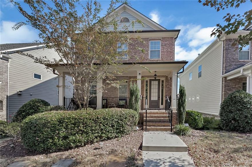 Fantastic Jamestown SINGLE FAMILY HOME!! Walk to Halcyon, cycle to the greenway and more!! STUNNING upgraded kitchen cabinets, quartz countertops, stainless steel appliances including, DOUBLE OVEN, refrigerator, dishwasher and microwave. Large family room with a beautiful accented fireplace and tons of natural light pouring in. Upgraded hardwood floors throughout main level and on stairs. The upper level is carpeted. Large master with high ceilings and gorgeous master bath with tiled walk-in shower, tiled bath and quartz countertops double vanity!! The master also includes a large walk-in closet with built-ins. The second floor has 2 additional spacious bedrooms and 1 full bath. The shared bath has tile flooring and quartz countertops as well. The laundry room is also located on the upper level. The lower level has an additional bedroom and full bath as well. Jamestown is a beautiful gated community with swim, tennis, clubhouse, doggy stations throughout the community and is close to GA-400, Halcyon and more!! The home will be freshly painted prior to move-in. Don’t miss this amazing home!!