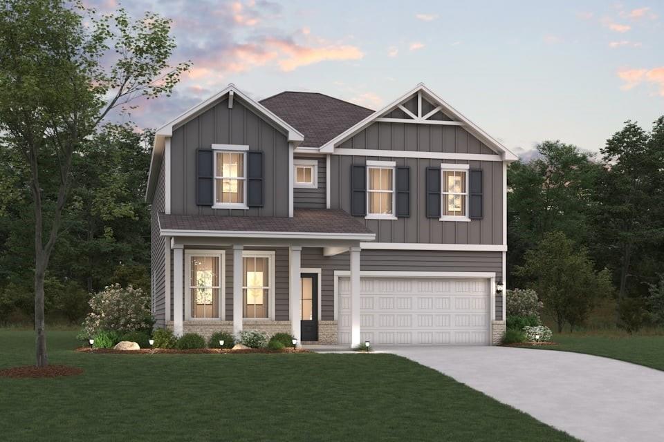 Welcome home to Dove Lake! Century Communities newest community in Grayson, GA. The Atlas G2 floorplan from Century Communities is sure to wow! With 4 bedrooms and 3 full bathrooms spread across 2,400 square feet, this home offers plenty of space for comfortable living. Step inside to discover a modern open concept layout, perfect for entertaining friends and family. The main level boasts a guest bedroom with a full bath, providing convenience and privacy for guests or family. The kitchen is a chef's dream, with sleek white cabinets and elegant granite countertops providing both style and functionality. The large kitchen island is open to your dining and family room space. Upstairs, you'll find two additional guest bedrooms. All generously sized. The upstairs space also features an open loft area. Perfect for a media space, kids play area, home office, or more! The primary suite is oversized and a perfect place to relax after a long days work. Large walk in closet is sure to impress. ***Ask agent about the seller financial offerings ***