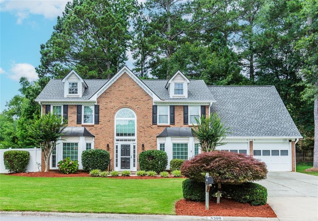 Welcome Home to this beautiful Corner Lot 4 Bedroom, 2.5 Bathroom Brick Front Home in the highly desired area of Peachtree Corners. *BRAND NEW ROOF w/7yr transferrable warranty. The main level features: *Welcoming 2 Story Foyer *Double French Doors lead to the Formal Living Rm/Office *Fireside Family Room *Multipurpose Oversized Bonus Room *Updated Kitchen boasts White Cabinetry & Ample Counterspace. Recent updates in the Kitchen (2023) include *New Tile Backsplash *Addition of Soft Close Cabinet Doors *New Microwave *New WiFi enabled Range *New Range Hood that vents to the exterior *New Dishwasher & *New Alexia enabled smart Refrigerator which all stay! *Light-Filled Breakfast Area w/floor to ceiling windows is the perfect place to start your day. Upper level features: *Oversized Primary suite w/Lg Walk in Closet *Primary Ensuite w/ Double Sink Vanity, *New LED Lit Mirrors *Whirlpool Tub & Separate Shower w/Glass Enclosure *3 Large Secondary Bedrooms (2 w/Walk in Closets) *Additional Full Bathroom *Laundry Room (New 2023 Washer & Dryer stays!) Outside you will find a lovely spacious Screened in Porch w/ 2 ceiling fans *Large Patio perfect for grilling *All this overlooks the Large Flat Backyard which is fully enclosed with a Low Maintenance Vinyl Privacy Fence. *Firepit Area *Garden Area *Two Storage Sheds. *Ample storage with easily accessible walk in attic space *Gutter Guards *AT&T Fiber Installed *Entire Interior recently repainted *Front & Backyard Irrigation System *Highly desired Schools (walkable to Simpson ES & Pinckneyville MS) *Convenient to Peachtree Industrial, I285 & 400 for a easy commute *Multiple shopping, grocery & dining options just around the corner *Recreational offerings within a mile include the YMCA, Jones Bridge Park & Towne Center Park *No HOA but neighborhood volunteers organize a few fun events periodically for everyone to enjoy.