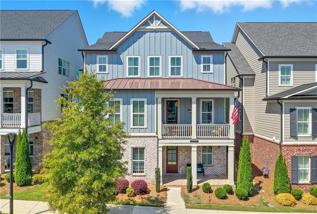 Nearly new, large single-family home in the highly desirable downtown Woodstock neighborhood of Inwood. The home boasts a prime location with easy access to major roads like 575, and popular amenities including the Atlanta Outlet Mall, Costco, restaurants, shops, and walking trails just a short walk or golf cart ride away.
Key features include:
Multiple levels with a street-level entrance leading to a recreation room, bedroom, full bathroom, and additional storage.
Main level with an oversized two-car garage, front and rear porches, an office, and an open-concept living and dining area, laundry room with custom cabinetry and powder room.
Gourmet kitchen with plenty of work space, a large island, and walk-in pantry, perfect for entertaining.
Upstairs loft suitable for a family entertainment or reading nook.
Spacious primary suite with two walk-in closets, a luxurious ensuite with double vanity, soaking tub, and oversized shower.
Additional 3 large bedrooms, a Jack and Jill bathroom, and a full hallway bath on the upper level.
The home has been lovingly maintained by the original owner and is move-in ready. Walk to the community pool across the street. It offers a blend of modern comfort, ample space, and a vibrant downtown lifestyle with new developments on the horizon. Don't miss all the neighborhood amenities including resort like swimming pool and pavilion, 2 dog parks and a mini amphitheater and green space. An ideal investment opportunity with easy showings—schedule now!
Lender Offering 1-0 Temporary Rate Buydown!
Qualified buyers can take advantage of a reduced interest rate for the first year of their mortgage, courtesy of the preferred lender. This incentive can significantly lower monthly payments and make homeownership more affordable. Contact the listing agent or lender for full details and eligibility.