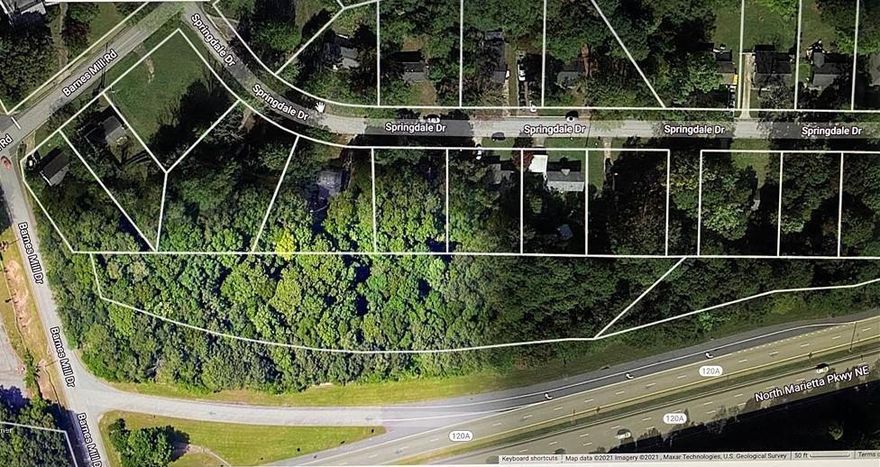 Discover an exceptional property situated within the City Limits of Marietta, commanding a prime location at the crossroads of Highway
120 and Barnes Mill Rd. Boasting a current zoning designation of CRC (Community Retail Commercial), this versatile parcel offers
boundless potential for commercial ventures. However, should residential development be preferred, the option for rezoning exists,
presenting a myriad of possibilities to suit your vision. Identified by the address 928 Springdale Drive, the property’s strategic position at
the nexus of N. Marietta Pkwy and Barnes Mill Rd ensures unrivaled visibility and accessibility. Unlock the possibilities and seize this
extraordinary opportunity to shape the landscape of Marietta’s burgeoning community.