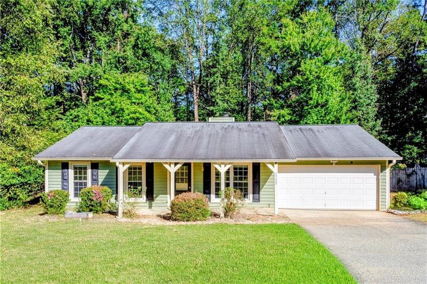 Amazing opportunity to live in a sought-after neighborhood in Alpharetta! This ranch-style property is located in a peaceful and quiet neighborhood in proximity of the famous Newtown Dream Dog Park, North Point Mall, Avalon, and downtown Alpharetta. The property features a fully fenced large and private backyard, perfect for families and friends! As winter approaches, the location of the fireplace in the family room facilitates a warm and romantic gathering. During the summer, enjoy the outdoor fenced patio as you sit quietly listening to the outdoor life. The kitchen is cozy, has a lot of cupboard space, and creates an atmosphere for fun cooking dates. The home has hardwoods throughout the whole house making maintenance a breeze! Move in and enjoy a NO HOA, safe, clean, and friendly neighborhood. INVESTOR FRIENDLY!