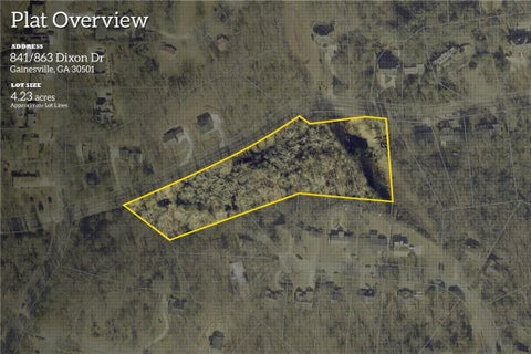 Vacant Land For Sale - 841 Dixon Drive<br/> Gainesville, GA 30501