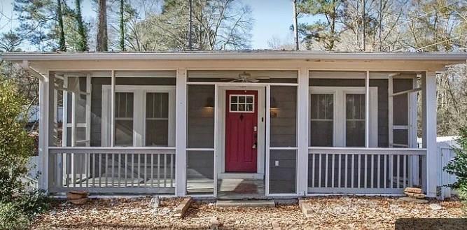 Charming Fully Renovated Cottage in the Heart of Roswell  Discover this delightful 2-bedroom, 2-bathroom cottage nestled on a large, level lot just steps from downtown Roswell and vibrant Canton Street.  Fully renovated throughout with attention to detail. New stainless steel appliances in a beautifully updated kitchen. Stylishly designed bathrooms with modern fixtures. Gleaming hardwood flooring enhances the home's warmth and character. Enjoy the cozy screened-in front porch, perfect for morning coffee or relaxing afternoons. A spacious back deck offers a serene setting for outdoor entertaining or simply unwinding. Expansive level lot adorned with abundant fruit trees, ideal for gardening or enjoying an evening around the fire pit. Convenient walkability to the shops, restaurants, and events of Canton Street. This picture-perfect cottage offers the best of Roswell living, blending charm, modern updates, and an unbeatable location. Don't miss your chance to call this home! **Move-in Special: Reduced Security deposit of $2k for lease signed by 1/31/25.