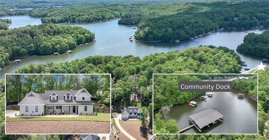 This home showcases exceptional quality and thoughtful enhancements throughout, meticulously upgraded by the owner. This immaculate home offers 5-bedroom, 3.5-bath and is perfectly positioned on over an acre in the highly sought after, golf cart-friendly community of Dockside Cove. From its elevated position, this home greets you with a classic Southern-style rocking chair front porch, complete with ceiling fans and treetop views. Inside, natural light pours through the home, highlighting rich hardwood floors, high-end finishes, detailed woodwork, and thoughtfully designed living areas. The heart of the home is the oversized living room, featuring exposed beams, a marble-surround with a cozy wood-burning fireplace, and easy access to the level backyard. The spacious living space flows seamlessly into the gourmet kitchen, where you'll find quartz countertops, a large island, white cabinetry, top-of-the-line KitchenAid appliances and a beautifully designed walk-in pantry with superior storage. You'll love the convenience of main-level living, including the luxurious primary suite overlooking the serene backyard and direct access to the covered patio. The spa-like primary bath is a true retreat with a freestanding soaking tub, frameless glass shower, rainfall and full-body shower heads, and a sun-filled custom closet designed with both style and function in mind. Upstairs, a second primary suite offers exceptional natural light, a private ensuite, and a walk-in closet-perfect for guests or multi-generational living. Plus, two additional generously sized bedrooms and a versatile bonus room, perfect as an office, media room, or guest space. Ample attic storage rounds out this exceptional layout. The private, fenced backyard offers the perfect setting for a pool and is designed for entertaining, featuring a hot tub, fire pit, and a covered walkout patio plumbed for a future outdoor kitchen. The oversized 3-car garage includes a custom barn door enclosing the third bay, ideal for a workshop, home gym, or man cave. The gated lakeside community of Dockside Cove is tucked away on the peaceful north end of Lake Lanier, features estate-sized lots. Residents enjoy easy access to community day-use docks located in deep water, making it easy to embrace the lake lifestyle. Enjoy the best of both worlds: tranquility and convenience. Located less than 20 minutes from Target, Publix, a variety of restaurants, shopping and with easy access to Hwy 400, you're perfectly positioned between Dawsonville, and Gainesville. Plus, you're just a scenic boat ride away from Pelican Pete's Marina & Restaurant. If you're looking for luxury, privacy, and a true sense of community on Lake Lanier, this home checks every box. Don't miss the chance to make this exceptional retreat your own!