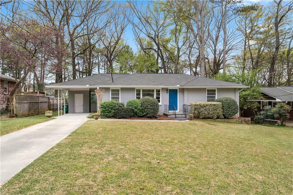 GREAT DEAL IN LAKESIDE HIGH & BRIARLAKE ELEMENTARY! THIS CLASSIC ALL-BRICK RANCH HAS GORGEOUS REAL HARDWOOD FLOORS THROUGHOUT, MODERN KITCHEN WITH GRANITE & STAINLESS, BREAKFAST BAR/INFORMAL EATING SPACE, SEPARATE LIVING ROOM AND DINING OR OFFICE AREA. NICE-SIZED BEDROOMS (ONE LARGE ENOUGH FOR KING FURNITURE SUITE). ORGINALLY BUILT WITH A WALK-THRU 3RD BR, BUT KITCHEN WAS EXPANDED AND OPENED CREATING THE DEN. LOTS OF NATURAL LIGHT THROUGHOUT. CROWN MOULDING AND WIDE BASEBOARDS. 6-PANEL DOORS. FRESH PAINT INSIDE AND OUT. THIS HOME TRULY IS MOVE-IN READY. QUIET, DEAD-END STREET WITH GREAT NEIGHBORS. HUGE, LEVEL FRONT YARD AND FENCED BACK YARD. RELAXING SCREENED PORCH AND PLENTY OF SPACE FOR OUTDOOR ACTIVITIES OR GARDEN. UNBEATABLE LOCATION INSIDE THE PERIMETER - WALK TO SHOPPING, RESTAURANTS, EMORY AT NORTHLAKE AND MORE. RENT INCLUDES LAWN SERVICE AND TRASH COLLECTION. MINIMUM 12 MONTH LEASE UP TO 24 MONTHS. OWNER MAY CONSIDER PETS WITH ADDITIONAL NONREFUNDABLE DEPOSIT DEPENDING ON SIZE, BREED ETC. OWNER AGENT.