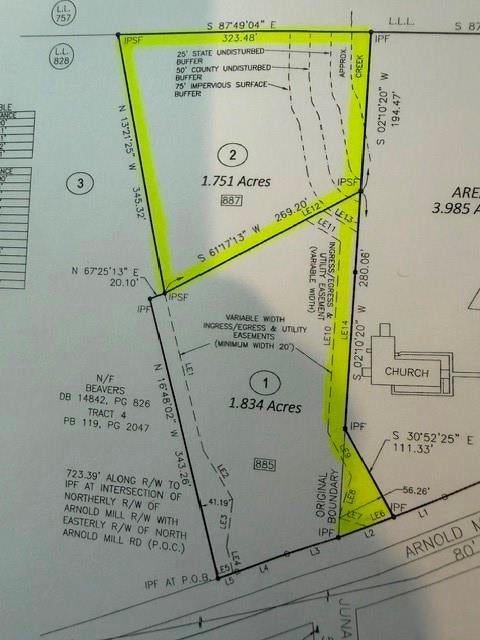 Vacant Land For Sale - 887 Arnold Mill Road Rd<br/> Woodstock, GA 30188