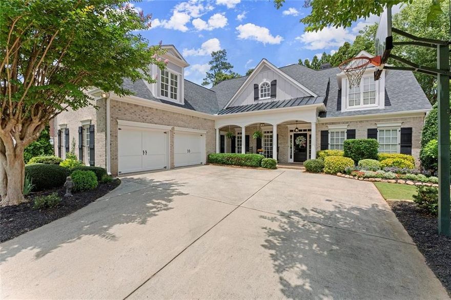 Welcome to Woodbridge at Hamilton Lake! The courtyard approach and front porch welcome you to this beautifully updated home that offers fresh touches in the kitchen and primary suite, plus expanded outdoor living space perfect for relaxing or entertaining.

Inside, you'll find formal spaces including a dining room and a dramatic two-story great room with a cozy fireplace. The light-filled kitchen features plenty of cabinet and counter space, an island, and bar seating. It opens to a casual dining area, keeping room, and a covered patio—ideal for warm evenings and watching your favorite team.

The primary suite has been upgraded with a custom shower and a free-standing soaking tub for a spa-like retreat. An additional main level bedroom and bath are jsut what you need for guests. Upstairs, there's a versatile loft for homework or play, along with an en-suite bedroom and two additional bedrooms connected by a shared bath.

Enjoy manicured landscaping, nearby clubhouse amenities including a pool, tennis courts, and access to the neighborhood fishing lake and community trails.  With top-rated schools and plenty of shopping and dining just minutes away, this home has it all including 220 volt service available in the garage.

Welcome home!