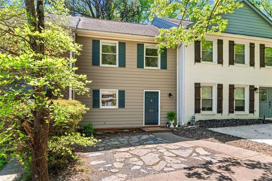Welcome to this charming and versatile townhome in Marietta, perfect for homeownership or investment! Featuring 2 spacious bedrooms and 2.5 bathrooms, this well-designed home offers comfort, functionality, and style throughout. Enjoy a sunny kitchen with a breakfast nook, a separate dining area, and a cozy living room with a classic brick fireplace, ideal for relaxing or entertaining. Step outside to your private rear deck and take in the peaceful, wooded views that provide a quiet, serene retreat. Upstairs, both bedrooms feature ensuite bathrooms, offering comfort and privacy for guests, roommates, or a home office setup. All appliances are included, and the home is move-in ready. Located in the Twin Brooks community with a voluntary HOA and no rental restrictions, this investor-friendly property offers excellent income-generating potential. Whether you're searching for your own home or adding to your portfolio, this is a fantastic opportunity. Just minutes from I-75 with easy access to Downtown Marietta, Truist Park, Kennesaw University, shopping, dining, and more. This home has it all. Welcome Home!