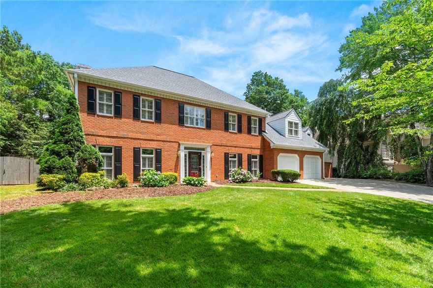 Tucked away in the sought-after Ashebrooke community, this 5BR/3BA + 2 half bath home offers over 3,500 sq ft of family-friendly living. Features include a sunlit living room, formal dining, private office, upstairs den, and bonus office above the garage. The backyard is built for entertaining with a pool, half basketball court, fire pit, and built-in grilling area. Located in the Walton High School district with access to community swim/tennis, this home combines comfort, space, and an unbeatable location. Oversized 3-car garage, fruit trees, and seamless indoor-outdoor flow make it a rare East Cobb gem.