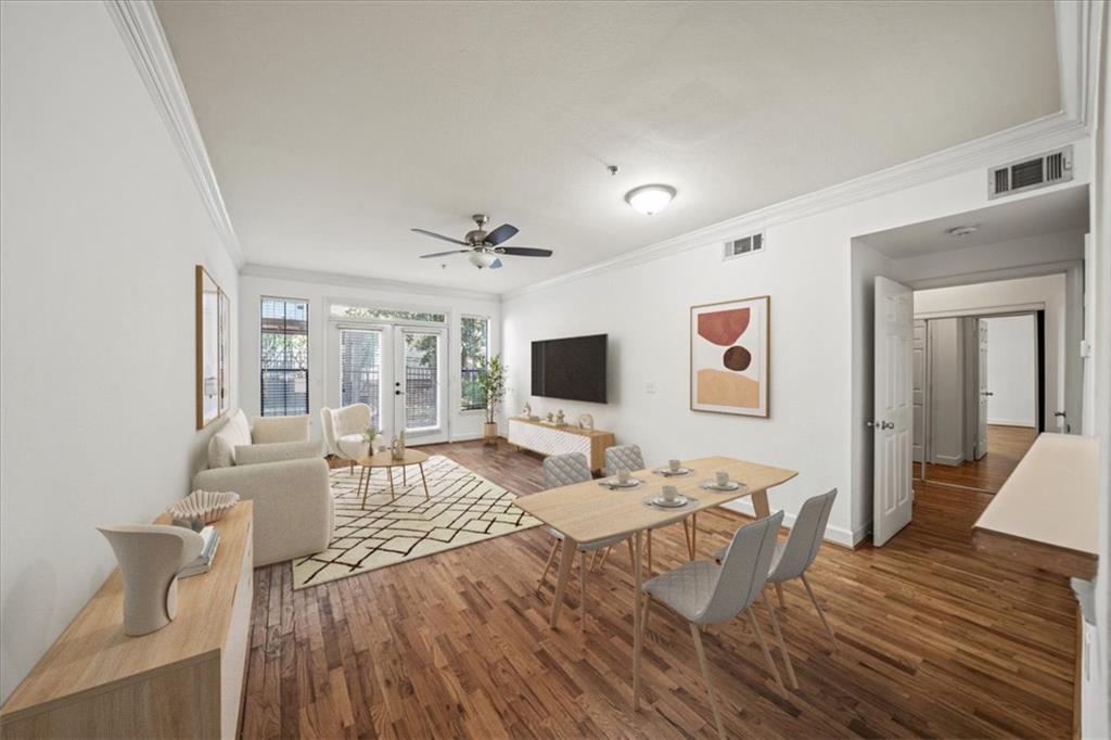Best Value in Brookhaven’s Peachtree Place! Move right in to this stepless condo featuring fresh paint, new carpet, updated lighting, and hardwood floors in the main living spaces. A charming arched entry leads to the family room with a pass-through view from the kitchen and French doors that open to let in natural light. The spacious bedroom offers a walk-in closet. All appliances included, along with a stackable washer and dryer in the laundry room with extra storage. 1 Deeded covered parking spot included.
Peachtree Place is a gated, resort-style community with incredible amenities: a sparkling pool (mere steps from this ground-level unit), state-of-the-art fitness center, clubhouse, business center, and even a private theatre room. On-site management makes daily living easy and stress-free.
All this just minutes from Brookhaven and Buckhead’s best restaurants, shopping, and quick highway access. Just an easy stroll to grab your coffee at Sucre, a sweat sesh at Highland Yoga, followed by drinks at C&S Seafood and Oyster Bar. Don’t miss this opportunity to personalize the space and build instant equity in one of Atlanta’s most desirable intown locations!