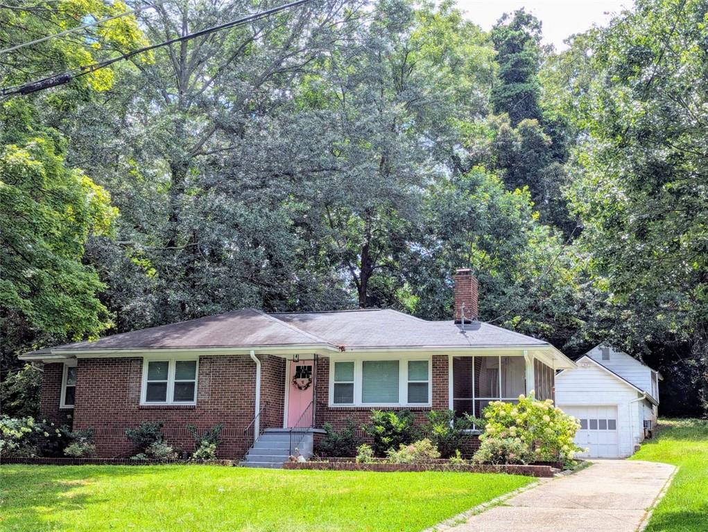Beautiful 3 bedroom brick ranch w screened-in porch, detached garage with electricity and workshop/storage. All appliances included, even stacked washer & dryer and tv in LR. Furniture even negotiable. Just bring yourself & your personal items.
Great energy and floorplan. Enter living room w fireplace and access to porch. Flow to dining area. Open kitchen w vaulted ceiling and skylight. Bedrooms accommodate queen or king-size bed. Rear patio or extra parking just outside kitchen door. Plus lovely covered patio. Backyard for you to stretch out, let dogs run, house chickens, garden,or just as a buffer from neighbors.
Energy efficient windows just a year old, newer roof. Lots of storage. Sought after neighborhood. Priced to sell.