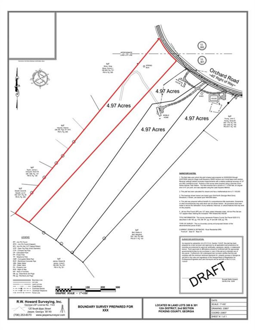 Build your vision in Jasper! This 4.97-acre lot on Orchard Road offers the perfect blend of privacy and convenience. Gently rolling terrain provides multiple potential building sites surrounded by peaceful North Georgia scenery. Located just minutes from downtown Jasper, shopping, dining, and Highway 515 for easy access to Canton and Atlanta. Whether you?re looking to build your dream home, invest, or develop, this spacious tract offers endless possibilities. Great opportunity to own a piece of Jasper?s growing market, where small-town charm meets mountain living!