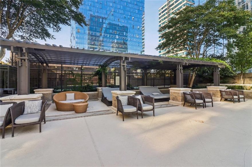 Enjoy Luxury living in one of Buckhead's finest highrise buildings with these amazing views from the 26th floor in the Paramount At Buckhead ! This Stunning 1 bed/1 bath condo has a Spacious kitchen with stainless steel appliances, granite countertops, double sink, modern European styled cabinetry and a breakfast bar. The light, bright living room features hardwood floor, crown molding, built-in shelving and dramatic floor to ceiling windows with gorgeous views of the city, a large balcony and storage closet! Separate dining/den with hardwood floors and crown molding. The large romantic master suite with like-new carpets features a ceiling fan, crown molding and a spa bath with granite countertops, tile floor and shower/tub and huge walk-in closet! This unit also comes with deeded parking space. Step outside of Paramount, and you're in the heart of it all. Treat yourself to a nice massage at the Waldorf Astoria next door , easy access to MARTA to go in to town or airport, enjoy the delights of award-winning restaurant such as NOBU, ARIA, LITTLE ALLEY STEAKHOUSE, MAGGIANO'S, or indulge in retail therapy at Lenox and Phipps Malls. You are in close proximity to I-75, I-85, I-400 and within 15 mins to the airport. The Paramount has a unique short cut behind the building to escape all of the busy traffic on Peachtree and directly goes to Lenox to 400!!