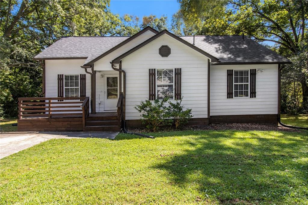 Beautifully renovated 3-bedroom, 2-bath ranch tucked away in a quiet cul-de-sac. This home features a brand-new roof, updated flooring, fully remodeled kitchen and bathrooms, plus a new porch and deck perfect for outdoor living. Sitting on a spacious half-acre, level lot, it offers plenty of room to enjoy. The kitchen is equipped with all new stainless steel appliances, and the home is just minutes from shopping, dining, and only 15 minutes from Hartsfield-Jackson Airport.