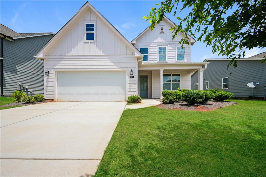 This home is professionally managed by Tricon Residential, dedicated to creating exceptional rental experiences. Featuring three bedrooms, two and one half bathrooms, and approximately 1,570 square feet, this well-maintained home offers a high standard of rental living, supported by a team that puts residents first. Tricon Stapleton Park is a charming single-family rental community located near Heritage Park in Henry County. Enjoy virtually maintenance-free living with the conveniences of smart home technology including automatic thermostat control and keyless front door entry. Every home includes gourmet kitchens, stainless steel appliances, attached two-car garages and private yards. Fully-fenced yards available on select homes.