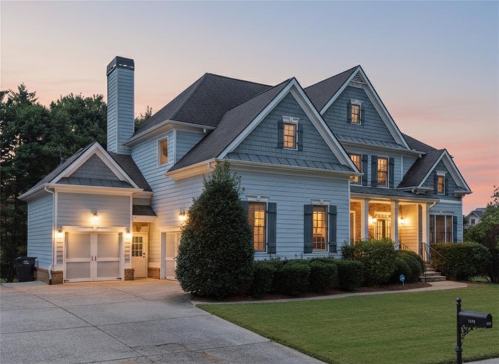 Beautifully updated home located in the award-winning Seckinger High School district and just minutes from I-85, I-985, schools, parks, and shopping. Community amenities include two pools, tennis courts, a clubhouse, basketball courts, soccer field and a playground. Inside, the main level showcases a formal office with French doors, an elegant dining room, and a living room with coffered ceilings and a cozy gas fireplace. Rich hardwood floors flow throughout, leading into the chef’s kitchen, which boasts a large center island, 5-burner gas cooktop, breakfast nook, and an oversized walk-in pantry. The kitchen opens to a formal living area complete with built-in bookcases and a second fireplace. Upstairs, the spacious primary suite offers a spa-like bath and a massive walk-in closet. Each secondary bedroom includes its own private ensuite bathroom and walk-in closet. Finished basement expands the living space with a theater room, full bathroom, guest bedroom, and a versatile gym or flex space. A three-car garage with an electric vehicle charger, a screened porch, a sunny deck, and a beautifully landscaped yard with an irrigation system make this home truly move-in ready. Schedule your showing today!