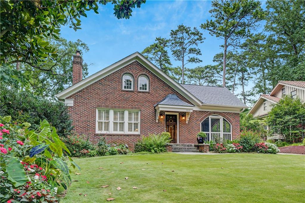 A Historic Druid Hills Treasure with Modern Luxury. Nestled in the heart of the highly sought-after Historic Druid Hills neighborhood, this one-of-a-kind 4-bedroom, 4-bathroom home is the perfect blend of timeless charm and modern comfort. Built over a century ago and masterfully renovated in 2015, it sits gracefully on an immaculate 1+ acre lot offering unmatched privacy, serenity, and elegance. From the moment you arrive, the historic curb appeal draws you in—from the European architectural details to the original door hardware—while inside, the fine finishes in the kitchen and baths elevate every space. The chef’s kitchen is a showstopper, featuring marble countertops and backsplash, commercial-grade stainless steel appliances, and thoughtful design that makes both cooking and entertaining a joy. The home’s high ceilings (rare for the era) and abundant natural light enhance the open-concept floor plan. The dining area easily accommodates a 10-person table, while the indoor-outdoor flow is ideal for gatherings. Step into the screened porch with iconic terra cotta tile, or onto the back deck overlooking your private, manicured backyard—flanked by Emory-owned land on two sides for unbeatable seclusion. The main level hosts three spacious bedrooms, two full baths and a laundry closet. Upstairs is a true owner’s retreat, complete with a sun-filled primary bedroom offering tranquil views of the grounds, a cozy sitting area, dual walk-in closets (including a converted bedroom), and a spa-like marble ensuite with a soaking tub, double vanity, and walk-in shower. The walkout basement is an opportunity waiting to be customized—already outfitted with a workshop, full kitchen cabinets, countertop, and sink (appliances needed), bathroom with walk-in shower, laundry room, and private entrance. Perfect for an in-law suite, guest quarters, or rental space for an Emory professor or grad student. Additional highlights include a tankless water heater for endless hot water, a gas fireplace in the living room, and the perfect location—just one block from Emory University, Emory Village, and moments from Atlanta’s best dining, parks, and cultural destinations. Make sure to schedule your showing today as 1512 Emory Road is more than a home—it’s a piece of Druid Hills history, reimagined for today’s lifestyle and it will not last on the market long.