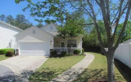 Coming Soon! Available first of September. Lovely 2 bedroom 2 full bath ranch home with 2 car garage. Living Room, Dining Room and Open Kitchen. Master bedroom bath is tiled as well as tile in kitchen & Laundry Room. Comes with kitchen appliances, including refrigerator. Private, fenced in yard with back patio. Front lawncare and HOA Dues are included!