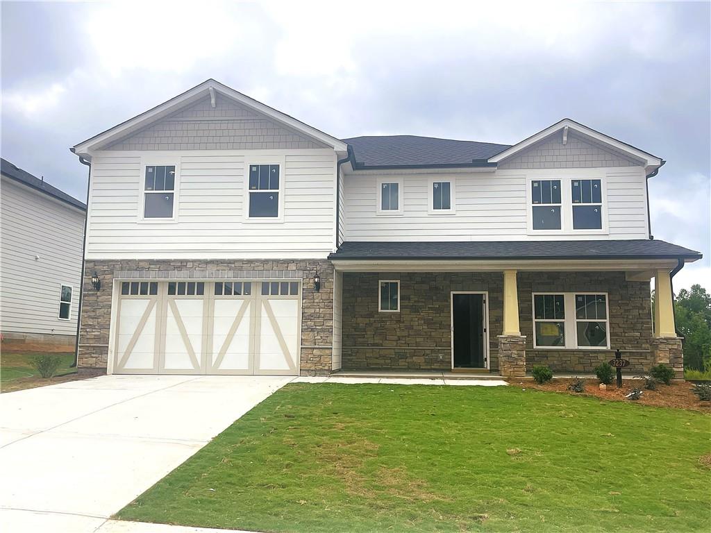 Available to move in 08/13 No PET
The brand new house is an Oakley floor plan, which is the same as the model home for the Legacy Series. The cabinets are a different color. The home has 5 bedrooms and 4 bathrooms, with approximately 3,180 square feet. It has a 2-car garage, but one side is extended to fit 2 cars, making it possible to park 3 cars total. If you have someone interested, they can look at the model home for reference. The house is expected to be ready around August 12th.
