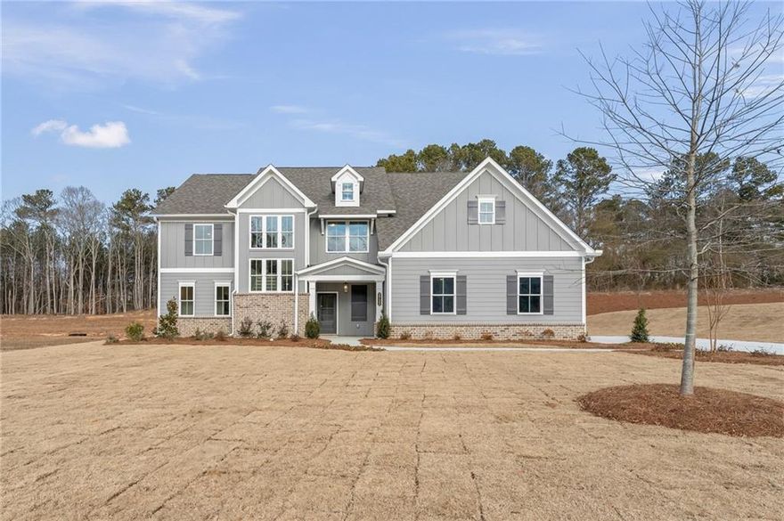 Traton Homes Bramblewood C READY FEBRUARY! . This impressive 3,300-square-foot home in the sought after Hillgrove High School district, features 5 bedrooms, 4.5 bathrooms, and a spacious three-car side-entry garage. Designed with modern living in mind, the main floor boasts an open-concept layout filled with natural light from its numerous windows. The well-appointed kitchen, complete with stainless steel appliances and a generous island, flows effortlessly into the living and dining areas, making it perfect for entertaining family and friends. Upstairs, an additional living space offers versatility, whether you need a family room, playroom, or media area. The large owner’s suite is a luxurious retreat, featuring an oversized walk-in shower, double sinks, and a spacious walk-in closet. Three more bedrooms provide ample closet space, ensuring comfort and convenience for all.
Home is READY NOW and OFFERING $5,000 TOWARDS RATE BUY DOWNS, CLOSING COSTS, OR HOA DUES WITH TRATON APPROVED LENDER! Contact us today for more details!  All applicants must prequalify with our lender regardless of who they choose for their loan. All incentives are tied to preferred lender only.
Please use address -  2218 W Sandtown Rd SW Marietta GA 30064