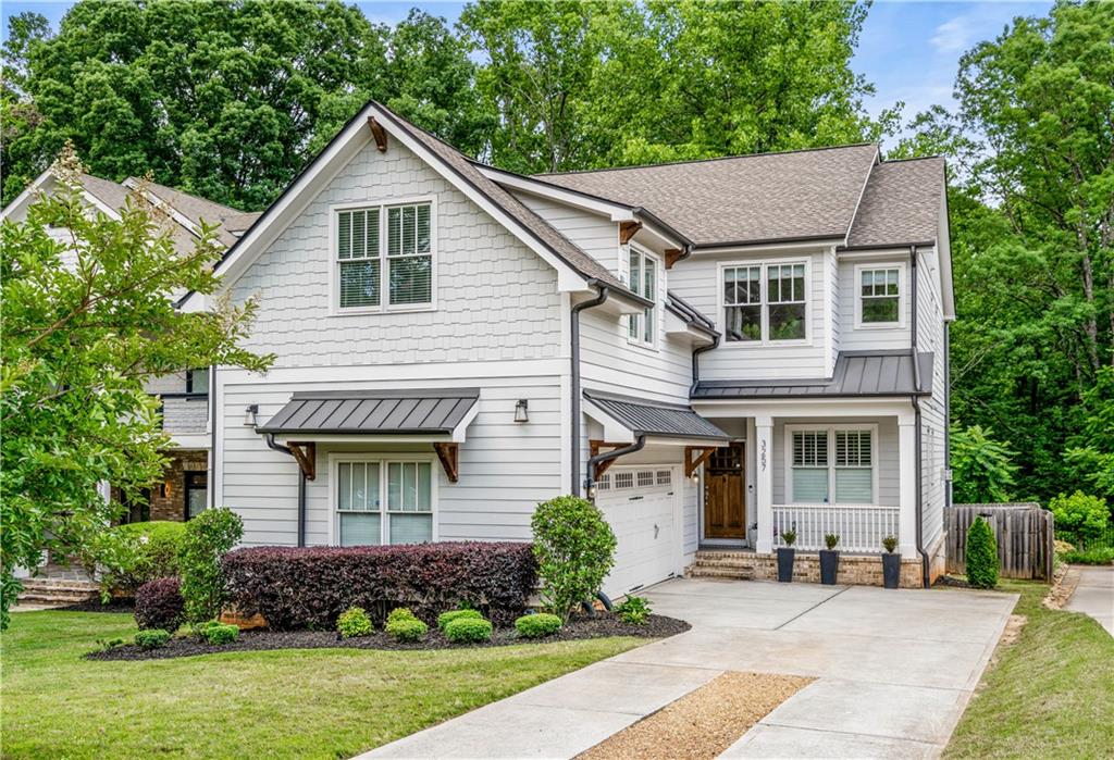 Welcome to this stunning two-story home situated in the highly sought-after neighborhood of Lynwood Park. Boasting five bedrooms and four and a half bathrooms, this residence offers ample space and luxurious living. As you step inside, you'll immediately notice the open floorplan, creating a seamless flow throughout the main level. The heart of the home is the chef's kitchen, featuring stainless steel appliances, exquisite countertops, a large island, and an abundance of storage space. Adjacent to the kitchen is a cozy breakfast area. For more formal occasions, there is a spacious dining room for memorable dinner parties. The butler's pantry conveniently connects the kitchen and dining room, making entertaining a breeze. The spacious family room is perfect for entertaining family/friends and features built-in bookshelves, a fireplace, and light pouring in from the oversized windows. One of the highlights of this home is the bedroom and bathroom located on the main level. This versatile space can serve as a guest suite, home office, or even a playroom for children. Upstairs, you'll find the remaining four bedrooms, each thoughtfully designed with comfort and relaxation in mind. The owner’s suite is a true retreat, featuring a generous walk-in closet and a luxurious en-suite bathroom. The bathroom is complete with a soaking tub, double vanity, and a large custom tile shower. A standout feature of this property is the backyard deck. Whether you want to host outdoor gatherings or simply enjoy the sunshine, this outdoor space is the ideal setting. It offers ample room for a barbecue area and even space for a play-set or garden. The Lynwood Park area is being completely redeveloped with a large park renovation including a swimming pool, tennis, basketball courts, and soccer fields. In addition, there is a new coffee shop and restaurant going in at the intersection of Osborne Rd & Windsor Pkwy which is walking distance from this home. With its convenient location, you will be close to shopping, dining, and entertainment, as well as all the wonderful amenities that Brookhaven has to offer.