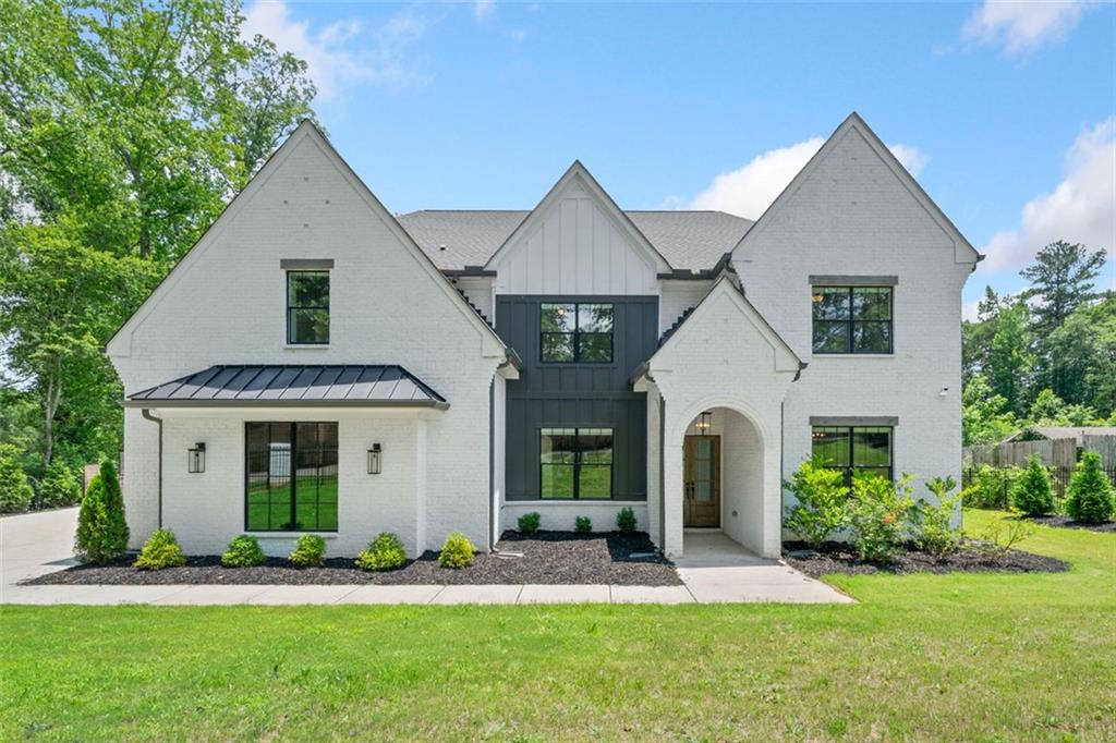 Discover your Stunning Modern Luxury dream Home in this breathtaking 2-year-old masterpiece, nestled on a private nearly 1.25-acre fenced lot with a security gate, offering unparalleled luxury and thoughtful design. This residence seamlessly blends high-end finishes with a versatile floor plan, perfect for both everyday living and grand entertaining. The gourmet kitchen is a chef’s delight, boasting a premium Thor range, Fisher & Paykel refrigerator, in-cabinet microwave, pot filler, and a large walk-in pantry for effortless organization, overlooking the fireside family room. Enjoy casual meals in the charming eat-in dining area overlooking the pool or host formal gatherings in the luxurious formal dining room. The main floor impresses with a state-of-the-art theatre room for cinematic experiences, a stylish office with built-in bookcases ideal for working from home, and a functional drop zone for coats and backpacks near the garage entrance. Upstairs, the expansive master suite features a spa-inspired bathroom and oversized closet, complemented by three spacious secondary bedrooms—two sharing a Jack-and-Jill bath and one with a private bath—along with a large bonus / game room with a cozy fireplace for endless entertainment. Outside, a resort-style backyard awaits with an in-ground pool and a spacious patio featuring a fireplace, perfect for relaxing or hosting. Modern conveniences abound, including acoustic panel styling, electronic blinds, dual-level laundry rooms, and a 3-car garage with a built-in dog wash station. This nearly new property, with every imaginable upgrade, offers a rare opportunity to own a sophisticated and functional home—schedule a private tour today to experience this extraordinary residence!