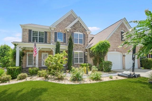 *** Located in a highly desirable neighborhood with top-rated schools like Lambert High, River Watch Middle, Settles Bridge, and Sharon Elementary, various shopping's, restaurants all within a mile!
*** Welcome to this Move-In ready, beautiful, well-maintained single-family home with a private fenced yard, featuring a stunning brick front exterior with a fresh interior and exterior new paint throughout. This 6 bedroom, 4 full bath home is located in a swim/tennis community, and this home offers the perfect blend of comfort, style, and location. Owner-maintained lawn & lawn-treatment is included!
*** Main Level Features: Spacious great room, large dining & office rooms, a bedroom with a full bathroom—ideal for guests or multi-generational living, spacious kitchen with a huge island with an extended area for big gatherings and a breakfast area.
*** Kitchen Highlights: Beautiful cabinets, granite countertops and a huge central island perfect for gatherings, ample custom cabinetry, and high-end appliances including a new refrigerator, electric stove, dishwasher, microwave, and range, flows seamlessly into a spacious living area. It seamlessly connects to a breakfast dining area, a formal dining space, and provides direct access to a spacious backyard deck.
*** Upstairs: 4 additional bedrooms, master suite with tray ceiling and lighted ceiling fan, Luxury master bath with separate walk-in shower, a large garden tub, linen closet, walk-in closets. One of the additional bedrooms is connected to a second full bathroom, and a convenient laundry room with washer & dryer is also located on this level.
*** The finished basement adds even more living space, featuring a large recreational area, an extra bedroom, a full bath with a shower, and access to the backyard with more seating area under the deck with a big garden in the backyard.
*** This home also includes a welcoming front porch, a pristine and lush yard, and access to community amenities such as a swimming pool , Basket Ball and tennis courts.
*** Additional features include a 2-car garage, excellent flooring throughout, and proximity to grocery stores, restaurants, and shopping centers. Private fenced backyard with garden in the outdoors has new deck and beautiful landscaping. This is truly a move-in-ready gem in one of the most desirable area in Forsyth county. Don’t miss your chance to call this your home!