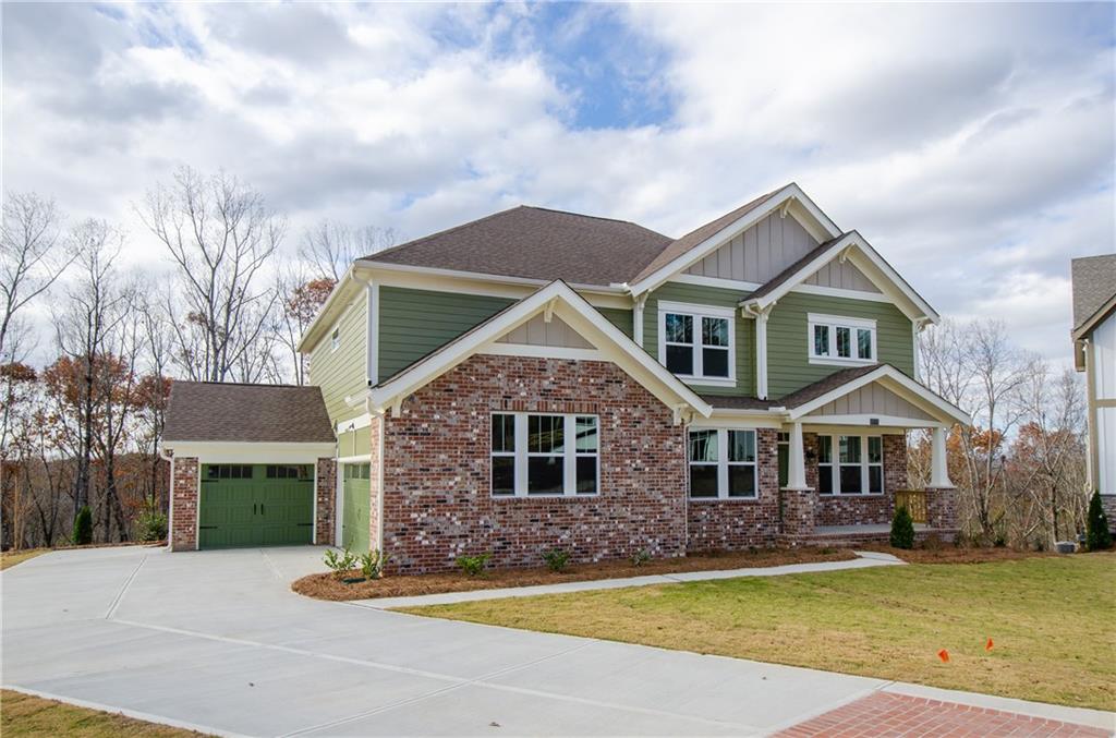 Brand New Construction NEVER LIVED IN 4 Bed 4 Bath Home By Fischer Homes In River Rock! Grandin Plan With A Three Car Garage! Property Backs Up To Eagle’s Beak Park And The Etowah River (No One Will Ever Build Behind)! There Is No Other Home In The Community Like This One! Over 300K In Additions! Complete List Of Upgrades Available. Welcome Inside To Real Hardwood Floors And Calming Neutral Shades Complimented With Natural Lighting From Floor To Ceiling Windows Overlooking The Gorgeous Wooded Terrain. There Is A Private Study With Double Doors On The Main Level. The Kitchen Boasts A HUGE 8.7 By 5.3 Foot Island, Upgraded Cabinetry, Appliances, Pantry And A Useful Mudroom. Upstairs, There Are Two Large Bedrooms That Share An Upgraded Bath And Another Bedroom With An Ensuite Customized Bath. The Master Suite Also Has All Upgraded Cabinetry And Fixtures Connecting To A Large Walk In Closet. The Laundry Room Is Also Upstairs And Comes With A Sink. The Unfinished Basement Awaits Your Finishing Touches! Award Winning And Sought After Matt Elementary School, Liberty Middle School And North Forsyth High School!