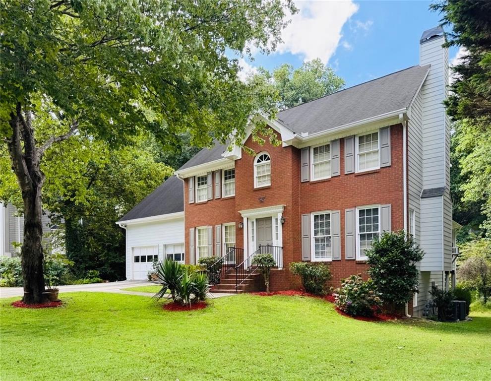 Move In Ready! Beautifully Updated Brick Front Home with partial finished Basement freshlybpainted - lots of potential for extra bedrooms, bath addition, movie theater or more. Aster bathroom has recent updated tile and new vanity. Walk to Downtown Roswell! (approximately 1.4 miles/6min walk) Discover the perfect combination of comfort, space, and location in this beautifully updated brick front home with low-maintenance concrete siding and a spacious basement. Nestled on a level lot in one of Roswell's most coveted school districts, this home offers fresh updates throughout and a flexible floor plan that fits every stage of life. The private, backyard is ideal for gardening, outdoor entertaining, or even adding a future pool - the possibilities are endless. The oversized garage provides ample storage space for tools, hobbies, or a workshop, and the additional concrete pad offers extra parking for guests or a third vehicle. Inside, you'll enjoy generous living areas, natural light, and room to grow - with square footage from the survey and sellers reflecting a larger layout than tax records indicate. Whether you're hosting on the sun porch or enjoying a quiet evening in, this home provides the lifestyle you've been waiting for. Located just a short walk from charming downtown Roswell, you'll have easy access to local favorites for shopping, dining, festivals, and community events. Many Parks, trails, recreation minutes away and top-rated schools and restaurants are all within minutes. Don't miss your chance to own a beautiful, move-in ready home in one of North Atlanta's most desirable communities with No HOA!