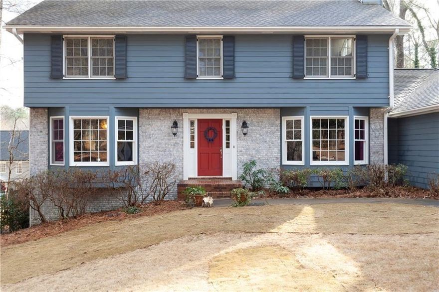 Lakemont GEM- Homes rarely are available in this sought after community. This home is the perfect blend of Charm and Character- When you first step inside you will be amazed by what is in front of you- The welcoming foyer which offers views to the heart of the home- the family reading room, or additional living space, large dining room big enough to host Holiday dinners- Everything is open to the heart of the home the totally renovated and light filled kitchen. That isn't even the best part -The stunning Family room with beamed vaulted ceilings- sunlight gently lights up the room and don't miss the views- nature at its best. There is still one more surprise on the main- The Flex Space on the main level- offers another place for kids to play, office/ media room/ gym - very multiuse space You will be amazed at the flow and how it checks the boxes. The upstairs level offers a gracious primary suite with Vaulted Ceilings, New Renovated bath- Dual Vanities, Fancy Mirrors,  All the bells and whistles,  His/ Her Closets with Organizers-  Perfect Primary Retreat. Additional beds share a Fully renovated Second Bath. The finished basement offers a great workshop, bedroom / bath and flex space currently being used as a work room. there is a lovely firepit area, grilling deck with Gazebo all overlooking the spacious natural backyard. The systems are all new(er) the roof only 5 yrs old, New Hardiplank siding - This is a gem!