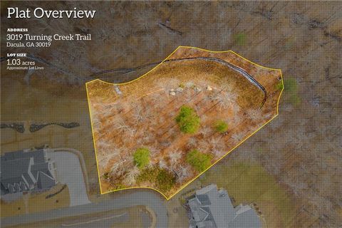 Vacant Land For Sale - 3019 Turning Creek Trail<br/> Dacula, GA 30019