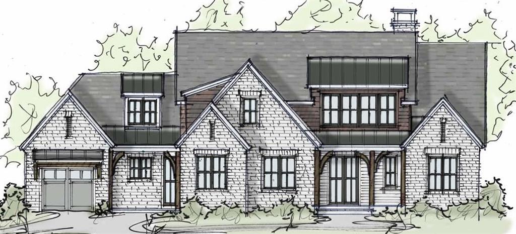 MOVE IN READY SUMMER 2025! Experience unparalleled luxury in the Summit community in this meticulously crafted Hickory Flat plan presented by Raines Residential. Upon entering, you're greeted by a grand vaulted great room accented by a beamed ceiling and custom fireplace, setting the tone for the home's refined ambiance. The open-concept layout provides views the great room to the heart of the home, the gourmet kitchen. The Kitchen is a Chef's Dream and features an oversized island, top-tier stainless steel appliances, a custom, trimmed vent hood, and a walk-in pantry, all complemented by ample cabinetry and quartz countertops. Adjacent to the kitchen, the dining area provides an ideal space for both intimate meals and large gatherings. The main level hosts a luxurious primary suite, privately situated away from the secondary bedrooms. This retreat includes vaulted ceilings, a spa-like ensuite bath with a soaking tub, separate tile shower, double vanity, and an expansive walk-in closet. Additional conveniences offered on the main level include a walk-in laundry room, mudroom, powder room, and access to the three-car garage. Upstairs, find two large secondary bedrooms and a full hall bath.
Set on a tranquil 2-acre estate lot within the gated Summit community, this home offers mountain views and privacy. Residents enjoy the serenity of estate living while remaining conveniently close to shopping, dining, and major highways. Don't miss the opportunity to own this dream home by Raines Residential. Contact Bamford and Company today to personalize some final finishes and make this exceptional property your own