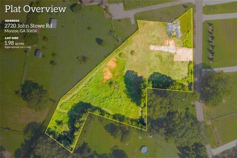 Vacant Land For Sale - 2720 John Stowe Road<br/> Walton County, Monroe, GA 30656