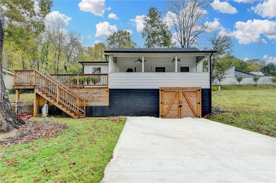 Come see this fully renovated home. It has 2 bedrooms and 2.5 bathrooms. It is beautiful and meticulously renovated. It is move-in ready and sought after in Ball Ground. This .50 acre wooded lot on a corner offers privacy and amazing views with a secluded backyard that brings the outside in! The back of the property offers a great area for tranquil relaxation and fun recreation! All close to downtown Ball Ground, shopping, restaurants, I-575, parks and venues! This location offers a small town rural feel with modern conveniences nearby! Home boasts a new, spacious outdoor enthusiast. Walk-in to this home from a level, enjoy a bright, updated kitchen with freshly painted soft close cabinets, new lighting, stainless appliances and an oversized farmhouse sink. Eat-in kitchen overlooks a spacious  porch for relaxing and enjoying the outdoors. Oversized owner's suite boasts  an area ideal for home office or a reading/relaxing nook. ! This is the perfect place to call home!!! 
SPECIAL THANKSGIVING BONUS IF CLOSED BY NOVEMBER 25TH, 2025.