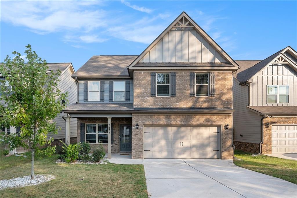 Built in 2022, this 4-bedroom, 2.5-bath home in Church Street Commons offers a bright, open floor plan perfect for entertaining. Enjoy a separate dining room, spacious family room, and a modern kitchen with granite countertops, large island, tile backsplash, stainless steel appliances, and 42” cabinetry. Luxury vinyl plank flooring enhances the main level. The oversized owner’s suite features a private sitting area, spa-like bath, and walk-in closet. Secondary bedrooms offer vaulted ceilings and generous storage. Situated on a level lot with covered rear porch, 4-car garage, and energy-efficient systems. Close to schools, shopping, and easy highway access.