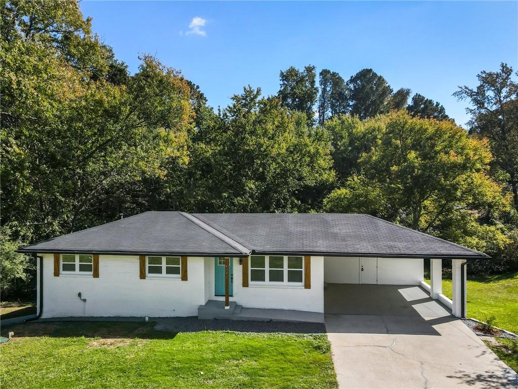 ****BACK ON THE MARKET BECAUSE BUYER'S FINANCING FELL THROUGH!!!****PRICE TO SALE!!!MOTIVATED SELLER- OFFERING SELLER'S CONCESSIONS TOWARDS CLOSING COST.This charming and charismatic dream starter Ranch Home is a beautifully updated property, superbly located in Powder Springs-Cobb, in close proximity to all major stores and highways. Boasting both comfort and value that surpasses any comparison, this home greets guests with a stunning foyer leading to a vibrant family room set to be the ultimate "fun center" for you and your visitors. The efficiently designed kitchen is at your service, with clean, cozy, and uncluttered white cabinets, a granite counter, a striking kitchen island, a designer backsplash, and stainless steel appliances. The main bedroom, strategically placed for privacy, offers an ideal personal retreat with a naturally neutral shower that is both bold and bright. Two additional bedrooms provide ample space and harmony, while an extra bathroom (with a bath included) helps eliminate early morning traffic jams. The beautiful and large backyard offers a serene view of the landscape and garden, providing abundant privacy. Additionally, a carpool parking area ensures convenience for multiple vehicles. Don't forget about the unfinished basement that offers endless potential for customization and expansion. This property also features new flooring, doors, windows, and much more—it's time to seize the moment and say goodbye to renting!