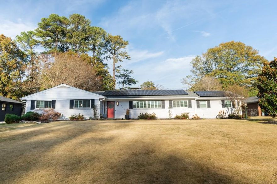 Experience refined living in this fully renovated 4-bedroom, 3-bath ranch situated on one of the most sought-after streets in Sagamore Hills. Every detail of this single-level residence has been meticulously curated, blending timeless elegance with modern sophistication.  Step inside to discover gleaming hardwood floors throughout, a designer kitchen with premium finishes, and spa-inspired bathrooms featuring high-end fixtures and custom tilework. The spacious living area, centered around a beautiful fireplace, offers the perfect setting for both relaxing evenings and elegant entertaining.  Outdoors, your private retreat awaits   a resort-style inground pool powered by eco-friendly solar panels that both heat the pool and contribute to the grid. The expansive, level lot features manicured landscaping and ample space for gatherings or quiet enjoyment.  Ideally located within walking distance to Sagamore Hills Elementary and the Oak Grove shopping district, this exceptional home combines luxury, comfort, and sustainability in one exquisite package.