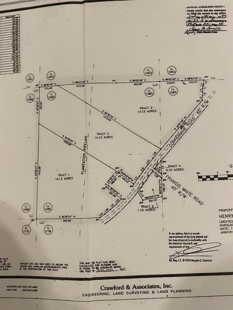 Vacant Land For Sale - 00 Coppermine Rd  Trac #1<br/> Haralson County, Buchanan, GA 30113