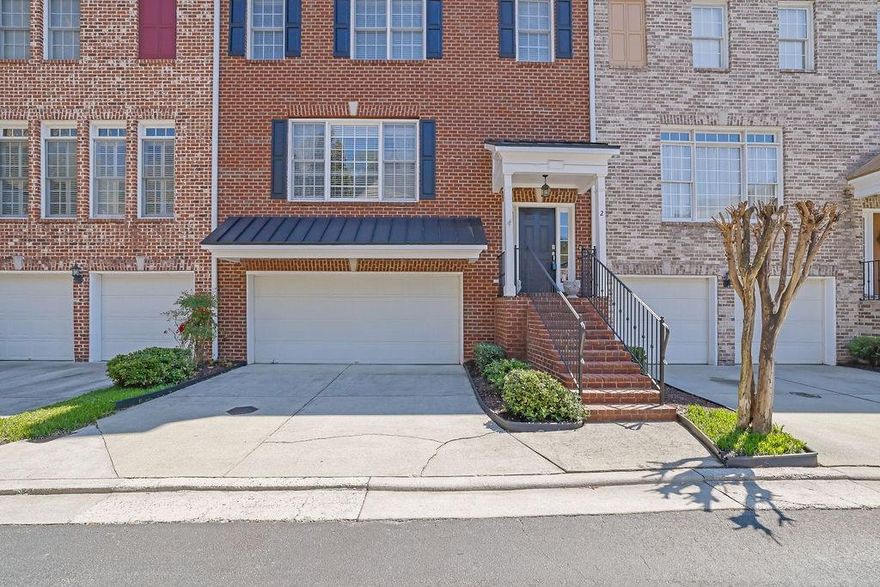 Stunning brick townhome in a highly sought-after community! The main level has beautiful hardwoods and an oversized family room with a gas fireplace. The Kitchen boasts granite countertops, stained cabinets, stainless steel appliances, an island, a breakfast area, and views to the family room. A separate dining room opens to the private back deck. The top level has the primary suite with a walk-in closet, as well as two secondary bedrooms and a full bath.