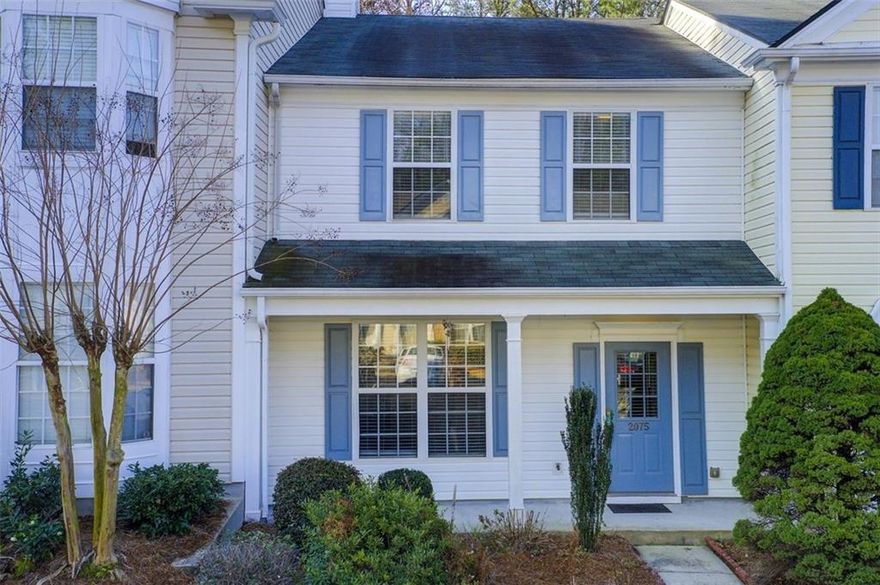 CHARMING 3-BEDROOM TOWNHOUSE IN PRIME ALPHARETTA LOCATION! Welcome to this beautifully maintained 3-bedroom, 2.5-bathroom townhouse in a highly sought-after location! Nestled in a quiet neighborhood within the top-rated Alpharetta High School District, this home offers convenience, comfort, and incredible value. Ideally situated less than 2 miles from GA-400, Avalon, North Point Mall, and more, you'll enjoy easy access to premier shopping, dining, and entertainment. Inside, the open-concept main floor features hardwood floors, a spacious family room with a real wood-burning fireplace, and a well-appointed kitchen with beautiful cabinetry, stainless steel appliances, and granite countertops. A convenient half bath completes the main level. Upstairs, you'll find three bedrooms, including a generously sized primary suite with an en-suite bath, plus an additional full bathroom. A washer and dryer closet is also located upstairs, offering added convenience. Step outside to your private backyard with serene wooded views, providing a peaceful retreat. With a low HOA fee covering yard maintenance, water, and termite bond, this home provides exceptional value and low-maintenance living. Don’t miss this opportunity—schedule your showing today!