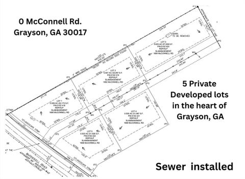Vacant Land For Sale - 1684 Mcconnell Road<br/> Grayson, GA 30017