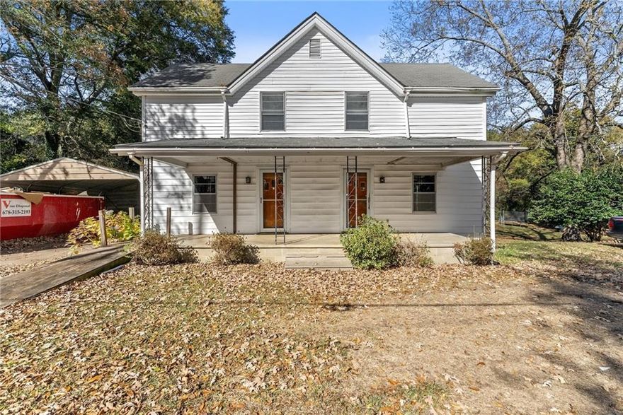 INVESTOR SPECIAL! Priced over $150k below area comps! 4 bedroom and 2 full bathroom home with comfortable living spaces, a huge kitchen, and a large level back yard. This historic mill home in the New Holland district of downtown Gainesville is filled with character and ready for your customization. The home would be perfect for a Fix & Flip, Buy & Hold, or a savvy homeowner ready to put in some sweat equity. Located only 3 minutes from Northeast Georgia Hospital, 5 minutes from Downtown Gainesville Square, 6 minutes from Brenau University, and 10 minutes from Lake Lanier - the amenities are endless around this property. Don’t miss your opportunity to own a unique piece of Georgia history for an unbeatable price!