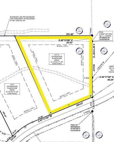 Vacant Land For Sale - 133 Heritage Plantation Drive<br/> Ball Ground, GA 30107