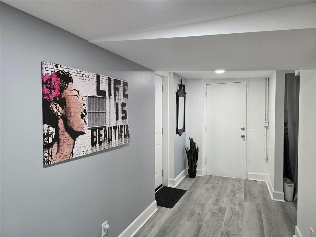 This is a charming brand-new 1,000 sq. ft. ground-level apartment, perfect for those seeking peace and comfort in the heart of Atlanta. Nestled in a serene, mature neighborhood, you’ll enjoy lush greenery views and occasional sightings of deer grazing nearby—a perfect retreat from the city’s hustle and bustle. This warm basement unit has a separate entrance. There is no interaction in anyway with the landlord!!
Furnished Elegance: Tastefully designed interior with stylish furnishings, ready for you to move in and feel right at home. Fully Equipped Kitchenette: Includes an upscale air fryer, portable two-eye electric cooktop, microwave, and all the essentials for easy meal prep.
Beautiful Bathroom: Modern and inviting, designed with comfort in mind.
Utilities Included: Rent covers all utilities plus high-speed Wi-Fi for convenience and peace of mind.
In-unit Laundry: Enjoy the convenience of a full-size washer and dryer.
Relaxing Living Room: Spacious enough to unwind or host guests.
Parking is available right outside the apartment, offering easy access to your new space. This home is ideal for one person, providing just the right space and comfort. If you're seeking a cozy, modern basement apartment retreat in a tranquil neighborhood within the City of Atlanta, this apartment offers it all.